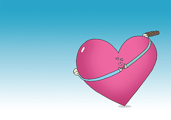 PSD 커플 여자 남자 백그라운드 일러스트 안기 상상 상상일러스트 사랑 사람 상반신 두명 손잡기 하트 국내일러스트 모양 감정 관계 모션 파일형식