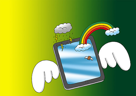 PSD 구름 백그라운드 무지개 날개 일러스트 상상 정보기술 상상일러스트 사람없음 스마트기기 판타지 태블릿 꿈 발전 번개 스마트 언론 비구름 혁명 국내일러스트 자연요소 컨셉 날씨 기술 전자제품 먹구름 파일형식 구름_자연