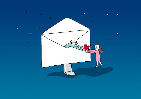 전신 PSD 커플 여자 남자 별 백그라운드 프로포즈 일러스트 상상 밤하늘 하늘 봉투 편지봉투 상상일러스트 서기 들기 사람 두명 판타지 꿈 하트 발전 편지 스마트 언론 혁명 국내일러스트 자연요소 모양 컨셉 관계 모션 야간 파일형식