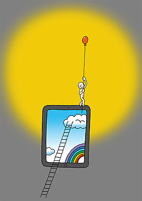 전신 PSD 구름 백그라운드 무지개 일러스트 사다리 상상 하늘 정보기술 상상일러스트 한명 사람 판타지 태블릿 태양 꿈 발전 스마트 오르기 언론 풍선 혁명 국내일러스트 자연요소 1 컨셉 모션 기술 전자제품 스마트기기 도구 파일형식