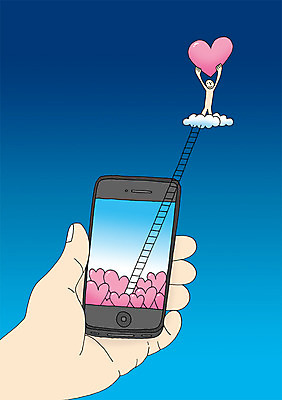 전신 PSD 구름 손 백그라운드 일러스트 사다리 상상 정보기술 상상일러스트 서기 들기 사람 두명 신체부위 스마트폰 핸드폰 판타지 꿈 하트 발전 스마트 언론 혁명 국내일러스트 자연요소 모양 컨셉 모션 기술 전자제품 스마트기기 도구 파일형식