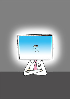 PSD 구름 백그라운드 일러스트 상상 탁자 날씨 상상일러스트 한명 사람 상반신 판타지 스크린 모니터 꿈 발전 빗방울 스마트 언론 비구름 혁명 국내일러스트 자연요소 1 가구 컨셉 컴퓨터 비_날씨 먹구름 파일형식 구름_자연