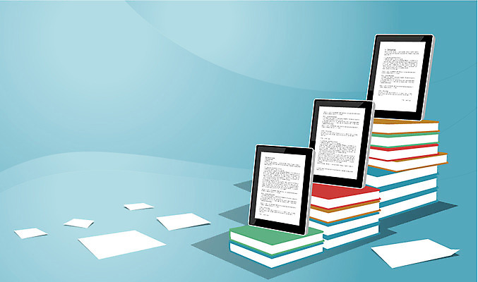 교육 종이 일러스트 비즈니스 정보기술 사람없음 책 비즈니스라이프 스마트기기 태블릿 쌓기 전자책 스마트 e비즈니스 정보화 정보화시대 국내일러스트 AI파일 라이프스타일 컨셉 모션 기술 전자제품 파일형식 벡터