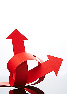 포토 JPG 스튜디오촬영 화살표 종이 컬러 백그라운드 실내 근접촬영 사람없음 빨간색 엉킴 방향 국내포토 뷰포인트 내부 파일형식