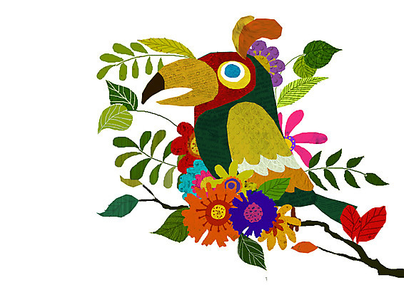 PSD 식물 동물 척추동물 캐릭터 한마리 꽃 동물캐릭터 일러스트 애니멀프린트 사람없음 나뭇가지 새캐릭터 앵무새 일러캐릭터 나무 1 조류 파일형식