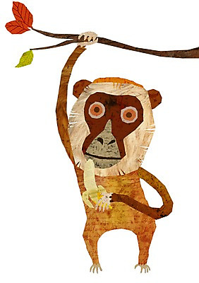 PSD 나무 식물 동물 척추동물 캐릭터 한마리 동물캐릭터 일러스트 포유류 바나나 애니멀프린트 들기 사람없음 나뭇가지 원숭이 원숭이캐릭터 트로피컬아트 일러캐릭터 1 과일 모션 그림 파일형식