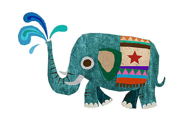 PSD 동물 척추동물 캐릭터 한마리 동물캐릭터 일러스트 포유류 물줄기 애니멀프린트 사람없음 코 코끼리캐릭터 일러캐릭터 1 코끼리 신체부위 물 파일형식