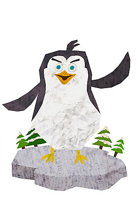 PSD 나무 식물 동물 척추동물 캐릭터 한마리 동물캐릭터 일러스트 애니멀프린트 사람없음 돌_바위 바위 새캐릭터 펭귄 펭귄캐릭터 일러캐릭터 1 조류 파일형식