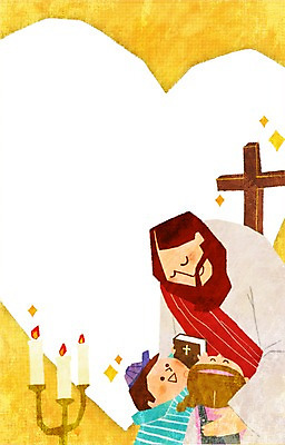 PSD 여자 남자 기독교 종교 어린이 백그라운드 십자가 일러스트 초 촛불 안기 부활절 안내 프레임 사랑 사람 소녀 소년 상반신 세명 성경 하트 예수 알림 촛대 국내일러스트 모양 기념일 감정 종교용품 모션 신_종교 파일형식