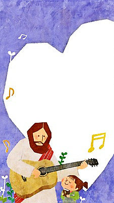 PSD 여자 남자 기독교 종교 어린이 악기 백그라운드 연주 음표 일러스트 부활절 안내 프레임 들기 사람 소녀 상반신 두명 성경 기타 하트 예수 알림 국내일러스트 모양 기호 기념일 음악 종교용품 모션 현악기 신_종교 파일형식