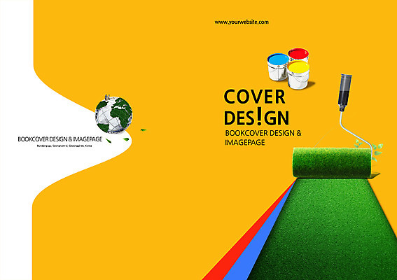PSD 템플릿 편집 표지디자인 북디자인 출판디자인 표지 캠페인 컬러 백그라운드 북커버 페인팅 나뭇잎 팜플렛 잔디 사람없음 노란색 지구본 새싹 자연보호 그린캠페인 페인트 페인트칠 에코 롤러 페인트롤러 이미지템플릿 식물 잎 자연 환경 보호 파일형식
