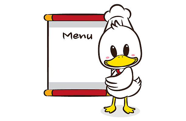 동물 캐릭터 동물캐릭터 일러스트 홍보캐릭터 요리사모자 육류 들기 사람없음 요식업 요리사 조리복 두루마리 새캐릭터 메뉴 메뉴판 오리고기 오리캐릭터 일러캐릭터 AI파일 직업 모자_잡화 산업 유니폼 식재료 모션 조류 오리 파일형식 벡터