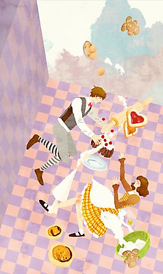 전신 PSD 커플 여자 남자 행복 커플라이프 데이트 일러스트 재료 상상 상상일러스트 사랑 사람 성인 두명 판타지 바구니 쿠키 제과제빵 과자 케이크 계란 생크림 밀가루 밀대 성인만 국내일러스트 라이프스타일 감정 관계 주방용품 디저트 알 가루 크림 파일형식