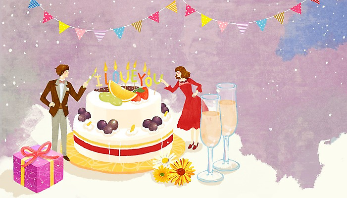 전신 PSD 구름 커플 여자 기념일 남자 행복 커플라이프 데이트 일러스트 초 상상 하늘 주류 상상일러스트 선물 사랑 서기 사람 이벤트 성인 두명 선물상자 판타지 파티 케이크 샴페인 샴페인잔 성인만 국내일러스트 자연요소 라이프스타일 감정 음료 술잔 관계 모션 디저트 상자 파일형식