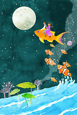 전신 PSD 나무 식물 커플 여자 남자 행복 별 커플라이프 데이트 일러스트 상상 밤하늘 하늘 상상일러스트 사랑 어류 사람 앉기 성인 두명 강 판타지 보름달 달 풀 성인만 국내일러스트 자연요소 라이프스타일 감정 관계 모션 수중동물 야간 파일형식