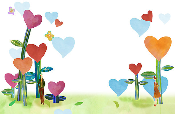 전신 PSD 식물 커플 여자 남자 꽃 행복 백그라운드 꽃밭 일러스트 사랑 서기 사람 성인 두명 하트 하트백그라운드 성인만 국내일러스트 모양 감정 관계 모션 파일형식