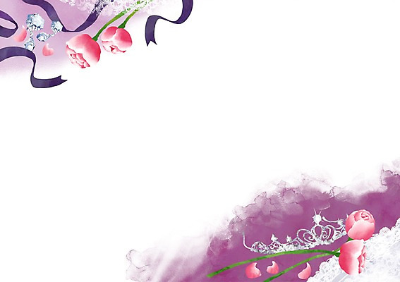 PSD 식물 꽃 리본 결혼 백그라운드 일러스트 장신구 왕관 사람없음 귀걸이 오브젝트 티아라 결혼소품 국내일러스트 이벤트 파일형식