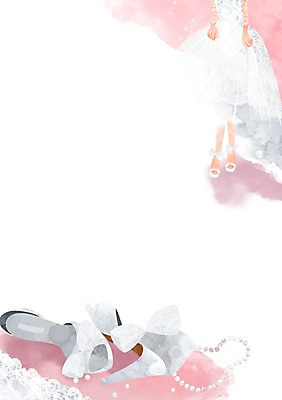 PSD 여자 신부 구두 웨딩드레스 결혼 백그라운드 일러스트 목걸이 한명 사람 신체부위 하반신 오브젝트 결혼소품 웨딩슈즈 여자만 여자한명만 국내일러스트 1 드레스 신발 장신구 이벤트 파일형식