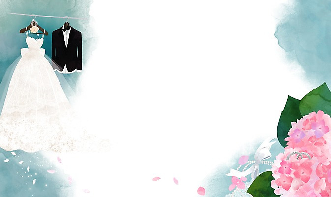 PSD 식물 드레스 옷 꽃 웨딩드레스 결혼 백그라운드 일러스트 정장 턱시도 사람없음 반지 옷걸이 오브젝트 결혼반지 결혼소품 국내일러스트 장신구 이벤트 파일형식