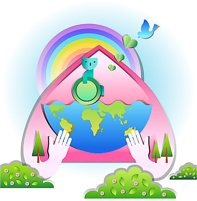 나무 식물 동물 캐릭터 손 지구 캠페인 무지개 일러스트 안기 자연 조류 산 사람없음 신체부위 자연보호 환경 그린캠페인 피규어 풀 보호 환경보전 휠체어 친환경 일러캐릭터 AI파일 자연요소 컨셉 모션 사람 미니어처 사회이슈 생태계 파일형식 벡터