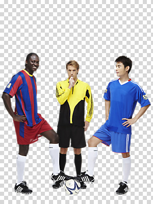전신 서양인 외국인 백인 편집 편집이미지 2011년태국 남자 스포츠 포즈 흑인 유니폼 축구공 공 모션 축구선수 운동선수 서기 웃음 사람 동양인 경기 20대 성인 앞모습 옆모습 세명 운동 축구 경쟁 심판 라이벌 호루라기 레게머리 축구화 축구경기 밟기 판결 바르셀로나 PNG 남자만 성인남자만 청년만 청년남자만 성인만 편집소스 해외기획촬영 헤어스타일 옷 뷰포인트 운동화 컨셉 축구용품 표정 건강 인종 청년 구기 스페인 파일형식