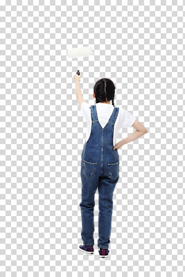전신 편집 편집이미지 학생 여학생 여자 포즈 모션 중학생 청소년 한명 서기 사람 동양인 뒷모습 10대 한국인 색칠 페인트칠 멜빵 롤러 PNG 여자만 여자한명만 십대만 십대여자만 십대여자한명만 편집소스 1 잡화 뷰포인트 페인팅 인종 파일형식