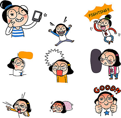 캐릭터 학생 우먼라이프 라이프스타일 여자 안경 말풍선 스티커 일러스트 중학생 고등학생 프레임 표정 피곤 청소년캐릭터 웃음 사람 여러명 상반신 일상 라이프 생활 10대 스마트폰 세트 파이팅 사진촬영 놀람 만세 이불 추위 엄지손가락 최고 고독 셀프카메라 공영순 이모티콘 칭찬 여자만 십대만 십대여자만 일러캐릭터 AI파일 잡화 감정 인물캐릭터 다수 컨셉 손가락 침구 모션 청소년 핸드폰 스마트기기 촬영 파일형식 벡터