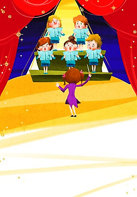 전신 PSD 여자 교육 남자 어린이라이프 문화 어린이 예술 백그라운드 일러스트 노래 문화예술 서기 들기 사람 소녀 소년 여러명 라이프 무대 커튼 악보 즐거움 지휘자 지휘 합창 어린이만 국내일러스트 라이프스타일 감정 음악 다수 모션 생활 음악가 파일형식