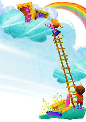 전신 PSD 구름 여자 교육 남자 어린이라이프 문화 어린이 예술 액자 백그라운드 무지개 일러스트 사다리 하늘 문화예술 서기 사람 소녀 소년 두명 라이프 즐거움 그림 작품 크레파스 어린이만 국내일러스트 자연요소 라이프스타일 감정 모션 학용품 미술 생활 도구 파일형식