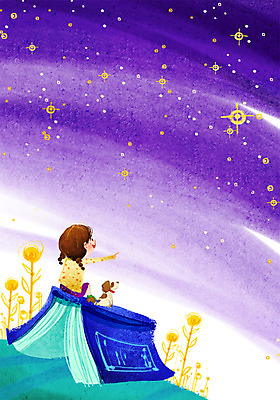 전신 PSD 식물 동물 여자 어린이교육 교육 꽃 어린이라이프 별 문화 어린이 예술 백그라운드 일러스트 밤하늘 문화예술 한명 사람 앉기 손짓 소녀 라이프 책 가리킴 강아지 즐거움 소녀한명만 국내일러스트 자연요소 1 라이프스타일 감정 모션 하늘 생활 반려동물 개 야간 여자한명만 소녀만 파일형식