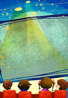 PSD 여자 교육 남자 어린이라이프 문화 어린이 예술 백그라운드 의자 일러스트 문화예술 조명 사람 앉기 소녀 소년 여러명 상반신 라이프 스크린 영화관 영화 즐거움 영화감상 어린이만 국내일러스트 라이프스타일 감정 가구 다수 모션 생활 감상 극장 파일형식