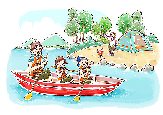 전신 PSD 나무 식물 라이프스타일 여자 남자 딸 아들 어린이 음식 일러스트 가족 엄마 레저용품 레저 산 함께함 아웃도어 텐트 캠핑도구 웃음 사람 앉기 소녀 소년 여러명 성인 취미 라이프 계곡 화목 캠핑 보트 아빠 냄비 즐거움 노 구명조끼 선박 국내일러스트 감정 다수 컨셉 수상교통 배_교통 관계 모션 표정 생활 도구 솥 구조용품 파일형식