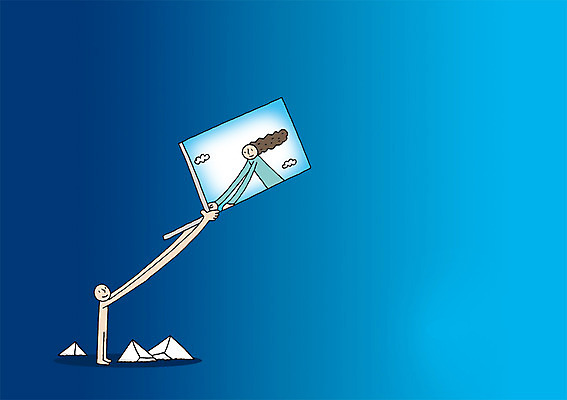 전신 PSD 여자 남자 백그라운드 일러스트 상상 상상일러스트 서기 들기 사람 두명 노트북 판타지 스크린 꿈 언론 소통 국내일러스트 컨셉 모션 전자제품 파일형식