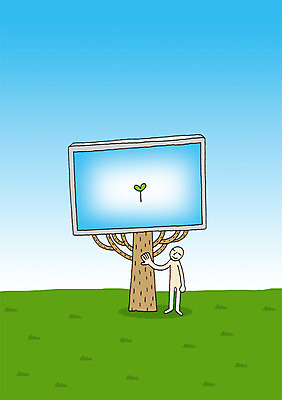 전신 PSD 나무 식물 백그라운드 일러스트 상상 상상일러스트 한명 서기 사람 잔디 판타지 새싹 스크린 모니터 꿈 언론 소통 국내일러스트 1 컨셉 모션 컴퓨터 파일형식