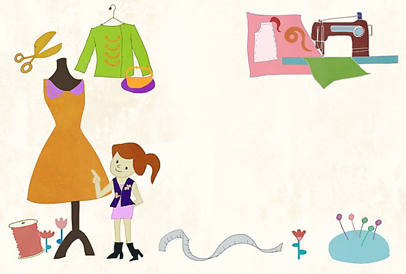 전신 PSD 식물 학생 디자인 옷 여자 교육 꽃 백그라운드 일러스트 교과목 청소년 가위 줄자 한명 서기 사람 라이프 바늘 실 옷걸이 마네킹 바느질 천 재봉틀 실타래 여자만 여자한명만 십대만 십대여자만 십대여자한명만 국내일러스트 1 모션 문구용품 자 생활 도구 직물 파일형식
