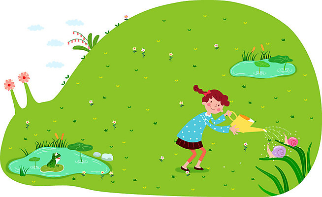 전신 나무 식물 동물 여자 꽃 행복 어린이 백그라운드 일러스트 함께함 개구리 한명 서기 사람 소녀 잔디 물뿌리개 연못 즐거움 달팽이 소통 여자만 여자한명만 어린이만 소녀만 소녀한명만 국내일러스트 AI파일 1 감정 컨셉 모션 연체동물 양서류 파일형식 벡터
