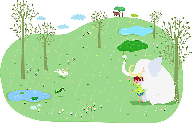 전신 나무 식물 동물 구름 여자 꽃 행복 어린이 백그라운드 일러스트 우산 곰 날씨 코끼리 함께함 개구리 한명 서기 사람 소녀 잔디 토끼 연못 비 빗방울 즐거움 연잎 소통 여자만 여자한명만 어린이만 소녀만 소녀한명만 국내일러스트 AI파일 자연요소 1 감정 컨셉 잎 포유류 모션 양서류 반려동물 비_날씨 파일형식 벡터