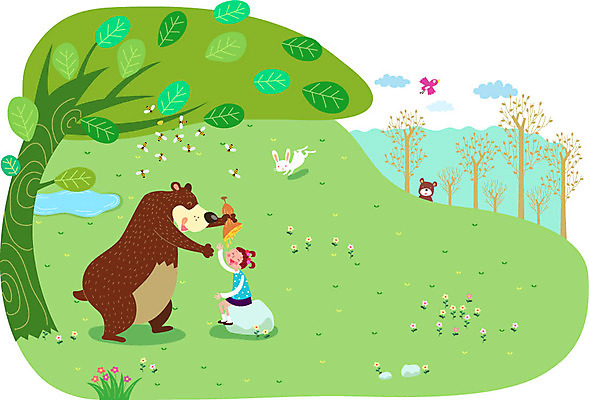 전신 나무 식물 동물 여자 꽃 행복 어린이 백그라운드 일러스트 곰 조류 함께함 한명 사람 앉기 소녀 잔디 돌_바위 바위 토끼 벌 즐거움 소통 벌꿀 여자만 여자한명만 어린이만 소녀만 소녀한명만 국내일러스트 AI파일 1 감정 곤충 컨셉 포유류 모션 반려동물 꿀 파일형식 벡터