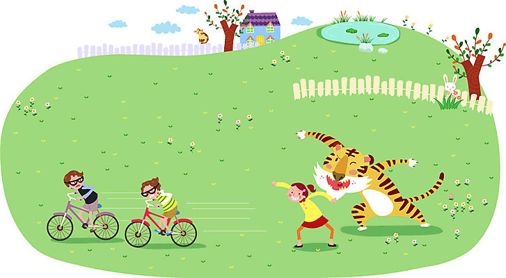 전신 나무 식물 동물 건축물 여자 남자 꽃 행복 어린이 백그라운드 일러스트 주택 함께함 서기 사람 소녀 소년 잔디 건물 세명 울타리 자전거 고양이 토끼 연못 호랑이 즐거움 소통 어린이만 국내일러스트 AI파일 건축 감정 컨셉 포유류 모션 담장 반려동물 바이크 파일형식 벡터