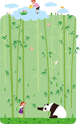 전신 나무 식물 동물 구름 여자 남자 꽃 행복 어린이 백그라운드 일러스트 조류 함께함 서기 들기 사람 소녀 소년 잔디 두명 물뿌리개 판다 대나무 즐거움 소통 어린이만 국내일러스트 AI파일 자연요소 감정 컨셉 곰 모션 파일형식 벡터