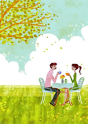 전신 PSD 나무 식물 구름 라이프스타일 커플 여자 남자 여유 커피 음료 커플라이프 의자 일러스트 탁자 주전자 티타임 휴식 들기 사람 앉기 초원 성인 두명 라이프 꽃병 차 커피잔 찻잔 마주앉기 성인만 국내일러스트 자연요소 꽃 감정 가구 컨셉 관계 모션 주방용품 잔 생활 파일형식