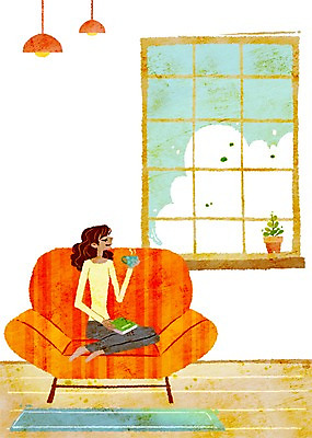 전신 PSD 식물 구름 라이프스타일 여자 화분 여유 커피 음료 의자 일러스트 창문 티타임 휴식 조명 한명 들기 사람 앉기 성인 라이프 책 소파 카펫 차 커피잔 찻잔 여자만 여자한명만 성인여자만 성인만 국내일러스트 자연요소 1 감정 가구 컨셉 모션 잔 생활 파일형식