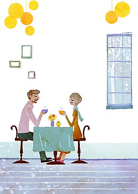 전신 PSD 라이프스타일 커플 여자 남자 여유 커피 음료 커플라이프 액자 의자 일러스트 창문 탁자 주전자 티타임 휴식 조명 사람 앉기 성인 두명 라이프 꽃병 차 커피잔 찻잔 마주앉기 기념사진 성인만 국내일러스트 꽃 감정 가구 컨셉 관계 모션 주방용품 잔 생활 파일형식