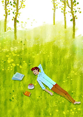 전신 PSD 나무 식물 라이프스타일 남자 종이 여유 커피 음료 일러스트 티타임 휴식 한명 사람 초원 성인 라이프 책 눕기 차 커피잔 찻잔 낮잠 남자만 남자한명만 성인남자만 성인만 국내일러스트 1 감정 컨셉 모션 잔 생활 잠 파일형식