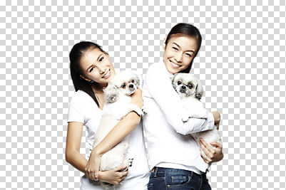 외국인 동물 편집 편집이미지 한마리 우먼라이프 라이프스타일 여자 반려견 캠페인 포유류 안기 사랑 미소 웃음 사람 동양인 상반신 20대 성인 두명 앞모습 옆모습 반려동물 개 강아지 시츄 보호 동물보호 PNG 반려 유기견 여자만 성인여자만 청년만 청년여자만 성인만 편집소스 1 감정 뷰포인트 컨셉 모션 표정 인종 청년 생활 사회이슈 파일형식 유기동물