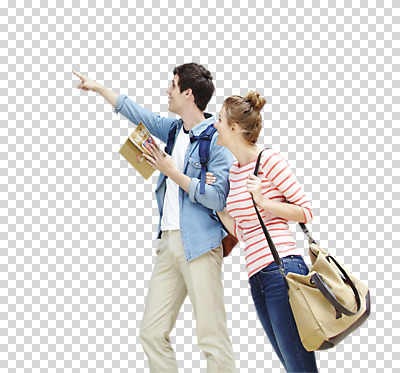 서양인 외국인 백인 편집 편집이미지 라이프스타일 커플 응시 여자 남자 여행 포즈 가방 모션 서기 사람 손짓 상반신 20대 성인 두명 옆모습 책 가리킴 가이드북 PNG 청년만 성인만 편집소스 시선 잡화 뷰포인트 관계 인종 청년 생활 파일형식