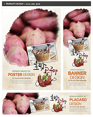PSD 템플릿 캐릭터 배너 배너템플릿 가로배너 ZIP 포스터 세로배너 음식 백그라운드 한명 들기 농작물 세트 바구니 수확 현수막 특산물 고구마 음식캐릭터 호박고구마 1 농업 모션 뿌리채소 사람 가로 세로 파일형식