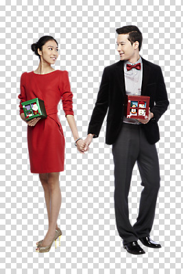 전신 서양인 외국인 편집 편집이미지 라이프스타일 커플 원피스 여자 기념일 남자 구두 커플라이프 크리스마스 크리스마스선물 선물 서기 미소 웃음 들기 사람 동양인 정장 이벤트 20대 성인 두명 앞모습 선물상자 상자 마주보기 손잡기 하이힐 PNG 청년만 성인만 편집소스 옷 뷰포인트 신발 관계 모션 표정 인종 청년 생활 여성화 파일형식