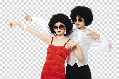 편집 편집이미지 커플 여자 패션 남자 포즈 모션 사람 동양인 손짓 상반신 20대 성인 두명 앞모습 선글라스 귀걸이 댄서 한국인 가리킴 춤 파마 하이힐 가발 복고 디스코 복고댄스 PNG 청년만 성인만 편집소스 직업 헤어스타일 안경 음악 구두 뷰포인트 장신구 관계 문화예술 인종 청년 여성화 파일형식