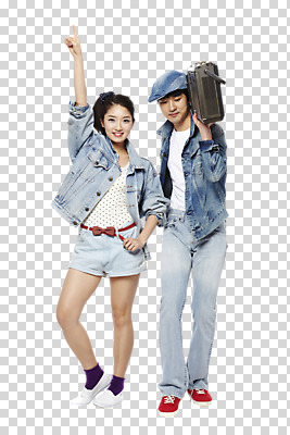 전신 편집 편집이미지 모자 커플 옷 여자 패션 남자 음악 포즈 반바지 모션 서기 웃음 들기 사람 동양인 20대 성인 두명 앞모습 유행 음악감상 한국인 청바지 가리킴 춤 카세트테이프 라디오 복고 디스코 청자켓 PNG 고고장 청년만 성인만 편집소스 잡화 뷰포인트 바지 관계 문화예술 표정 인종 손짓 청년 전자제품 재킷 감상 파일형식